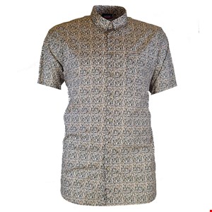 Espionage Stretch Cotton Abstract S/S Shirt
